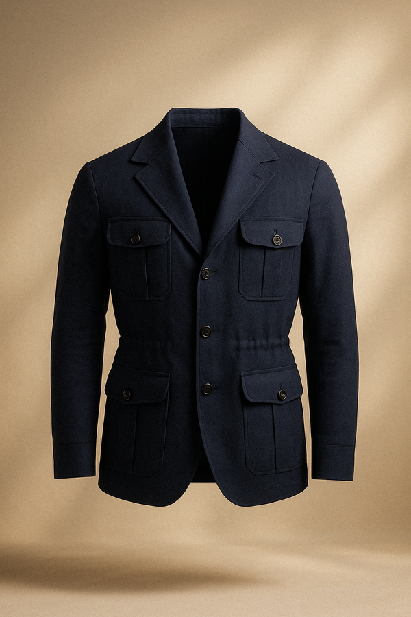 Veste Saharienne – Bleu Marine