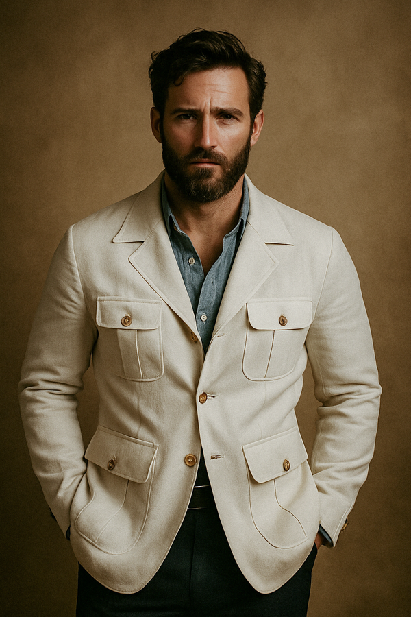 Veste Saharienne – Blanc