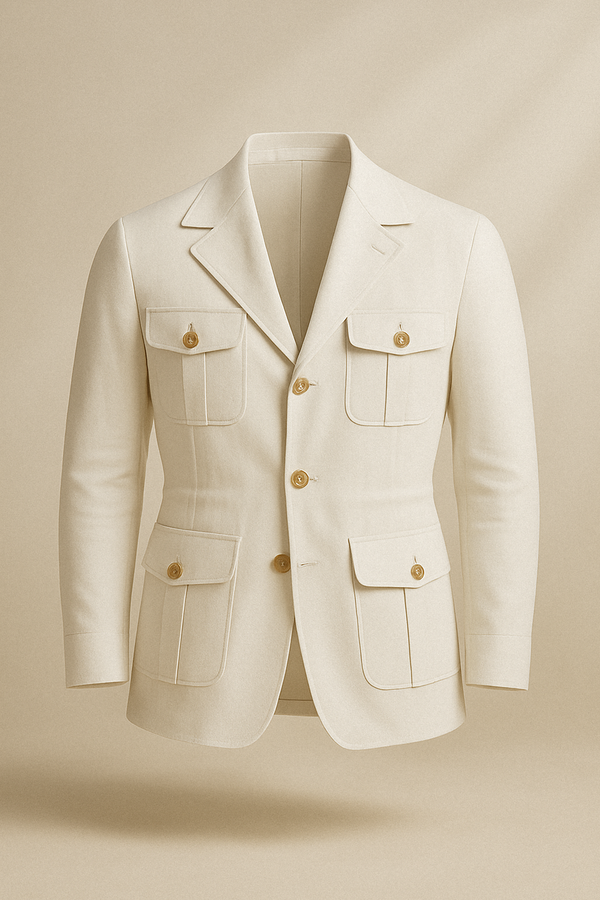 Veste Saharienne – Blanc