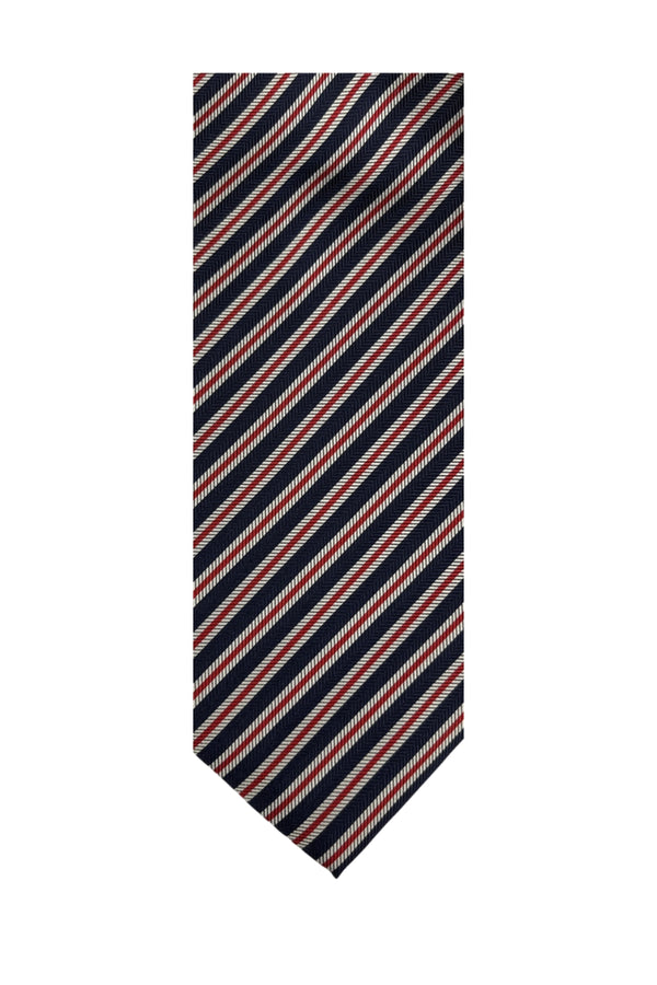 Cravate Navy à Rayures