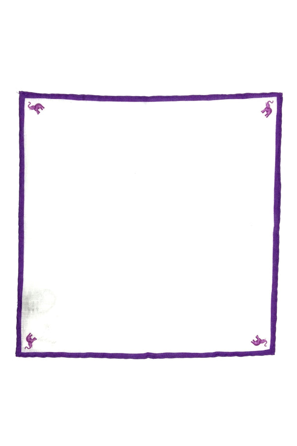 Pochette en Lin Violette