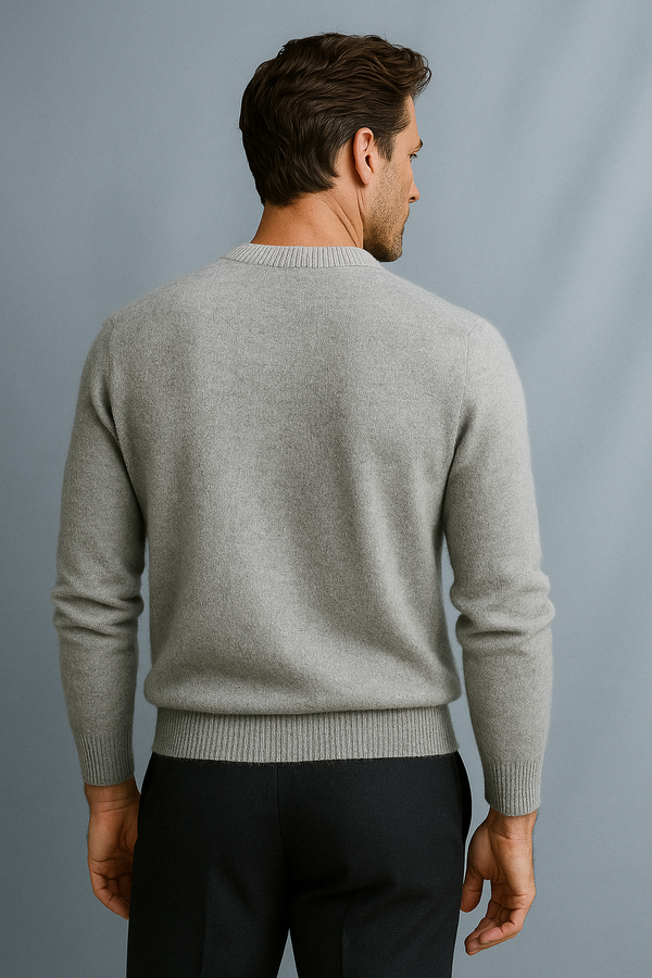 Pull Cachemire Gris Clair