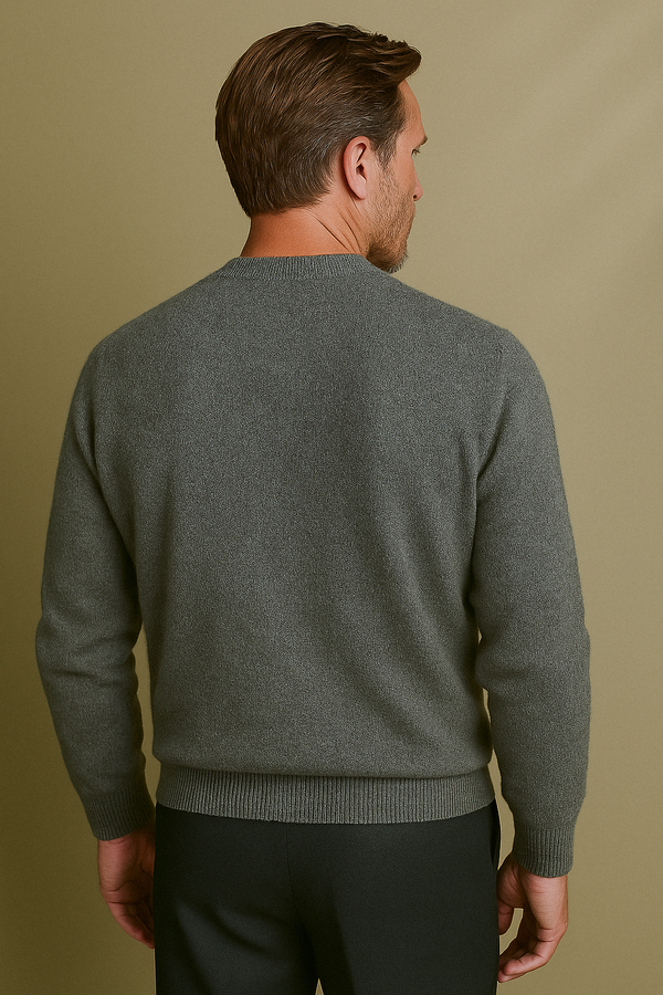 Pull Cachemire Gris Foncé