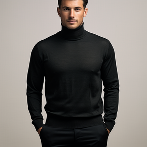 Col Roulé Mérinos Anthracite - Stratos