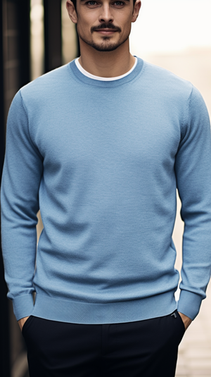 Pull en Agneau Ciel - Stratos