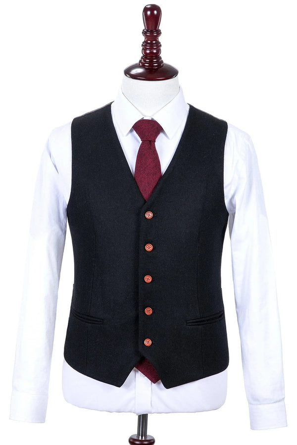 Costume Tweed Noir - Stratos