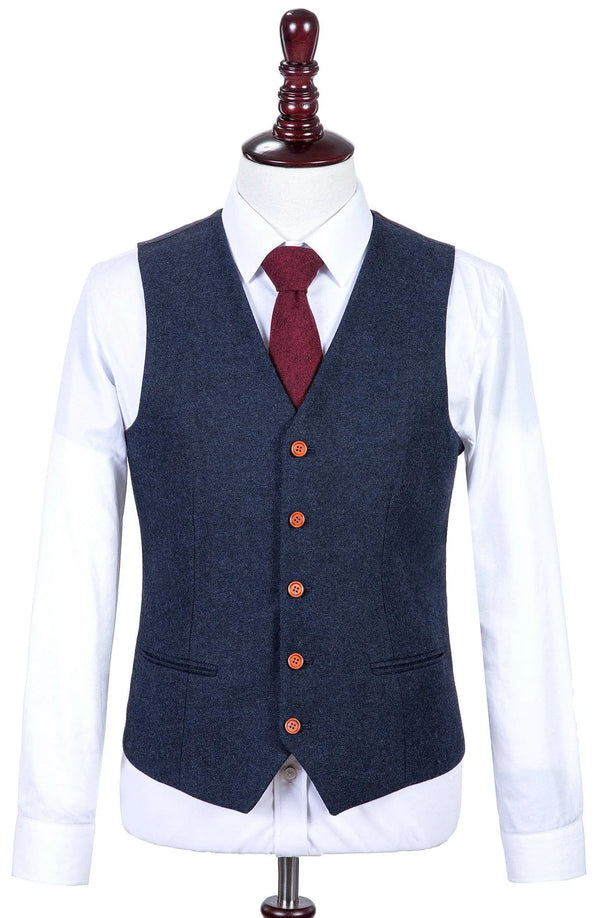 Costume Tweed Barleycorn Navy - Stratos