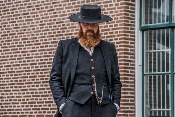 Costume 3P Tweed Noir - Stratos