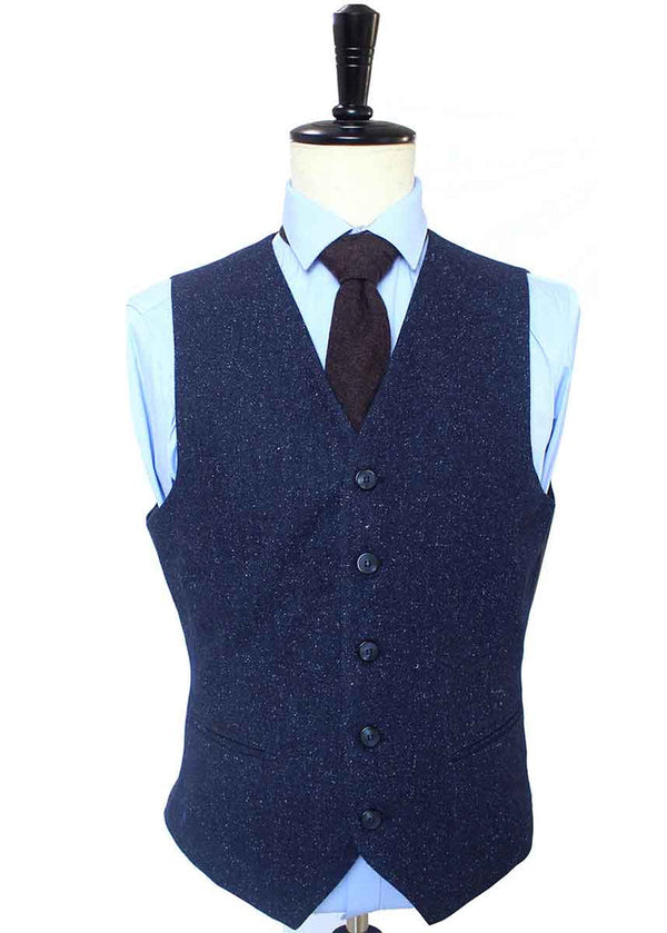 Costume 3P Tweed Tacheté Bleu - Stratos