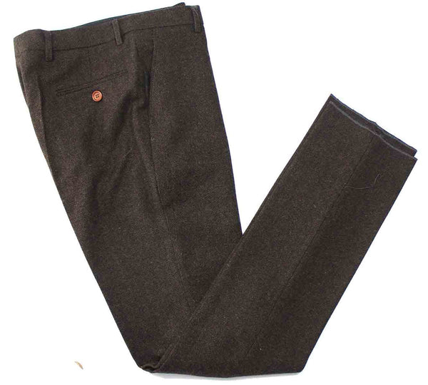 Costume 3P Tweed à Chevrons Marron - Stratos