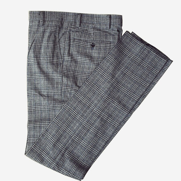Costume 3P Prince de Galles Tweed Gris - Stratos