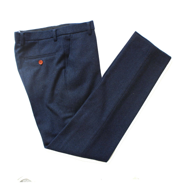 Costume Tweed à Chevrons Navy - Stratos