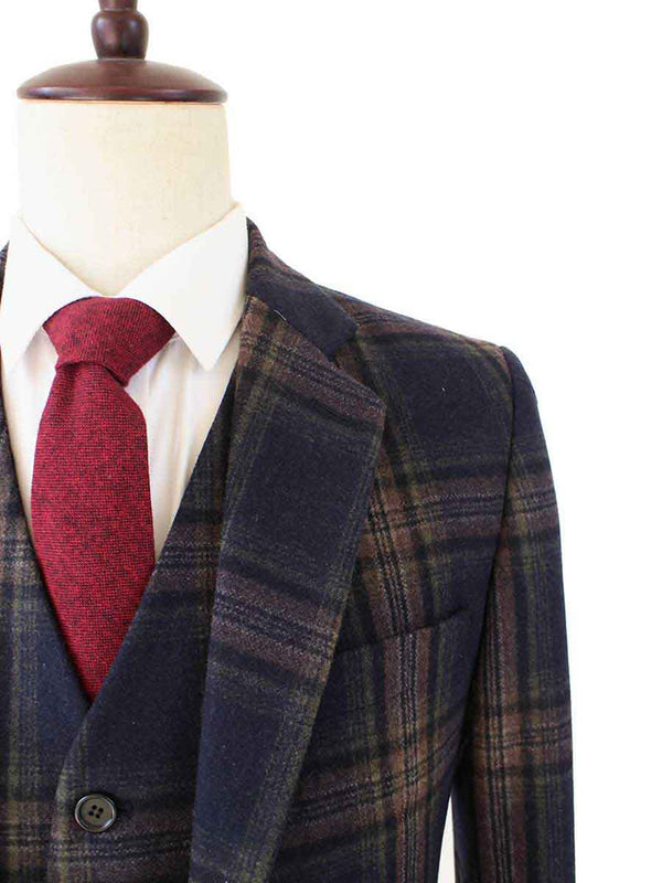 Costume 3P Tweed Prince de Galles Nuit - Stratos