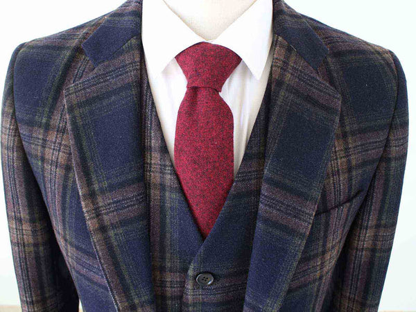 Costume 3P Tweed Prince de Galles Nuit - Stratos