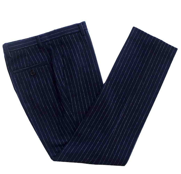Costume 3P Tweed à Rayures Navy - Stratos