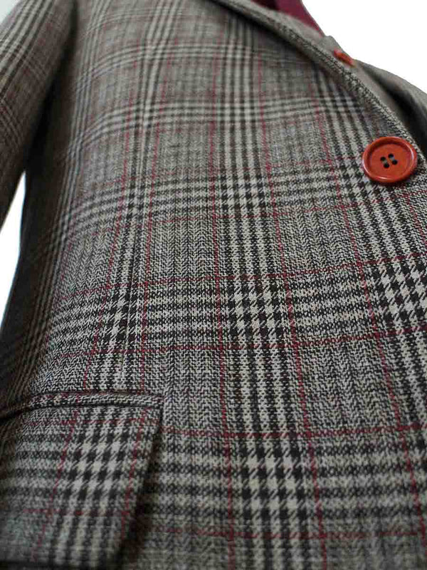 Costume 3P Tweed Prince de Galles Marron - Stratos