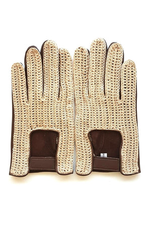Gants en Crochet Marrons - Stratos