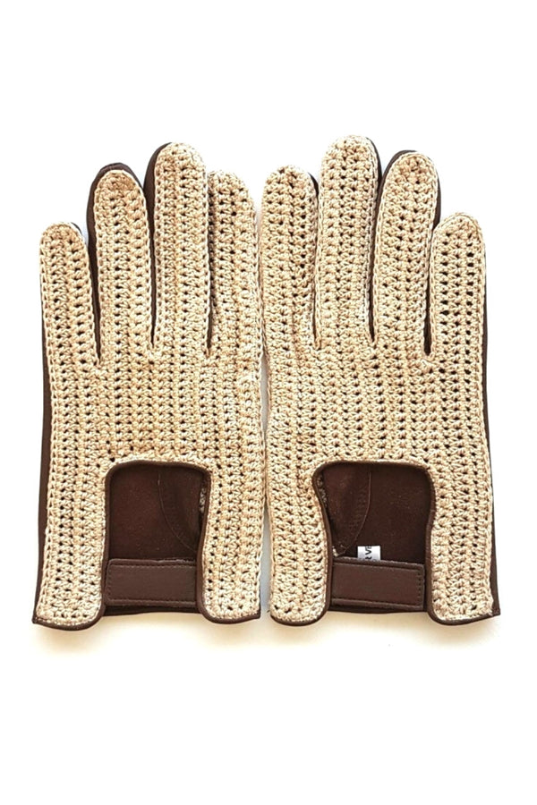 Gants en Crochet Marrons - Stratos