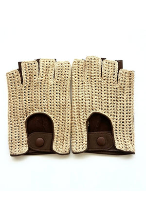 Mitaines en Crochet Marrons - Stratos