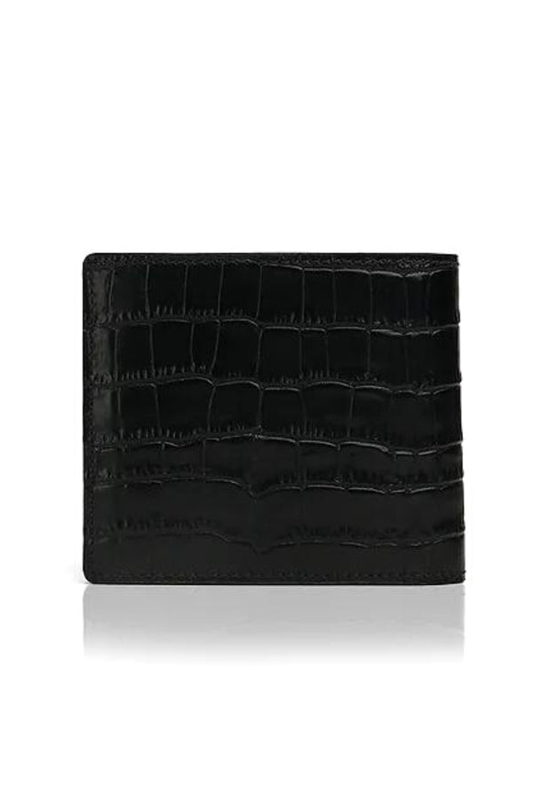 Portefeuille Crocodile Noir - Stratos