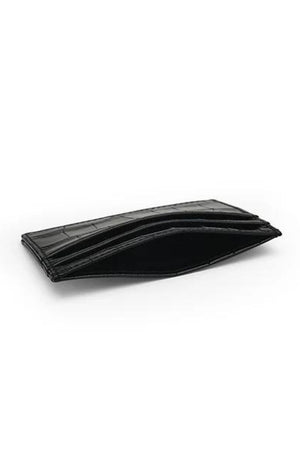 Porte Cartes Crocodile Noir - Stratos
