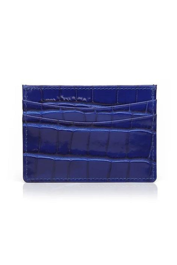 Porte Cartes Crocodile Bleu - Stratos