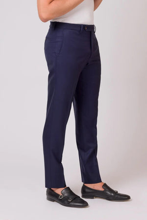 Pantalon Classique Laine Bleu - Stratos
