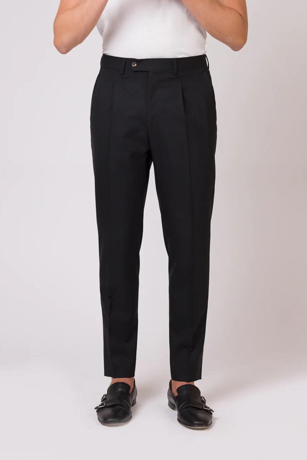 Pantalon Classique Laine Noir - Stratos