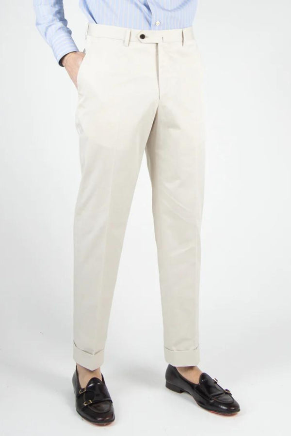 Pantalon Classique Coton Blanc - Stratos