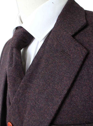 Costume 3P Tweed Barleycorn Marron - Stratos