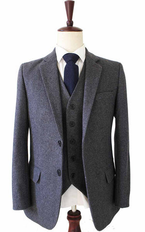 Costume 3P Tweed Gris - Stratos