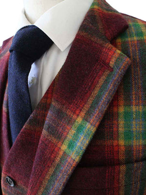 Costume 3P Tweed Prince de Galles Rouge - Stratos