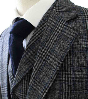 Costume 3P Tweed Prince de Galles Gris - Stratos