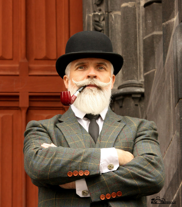 Costume 3P Tweed à Carreaux Vert - Stratos